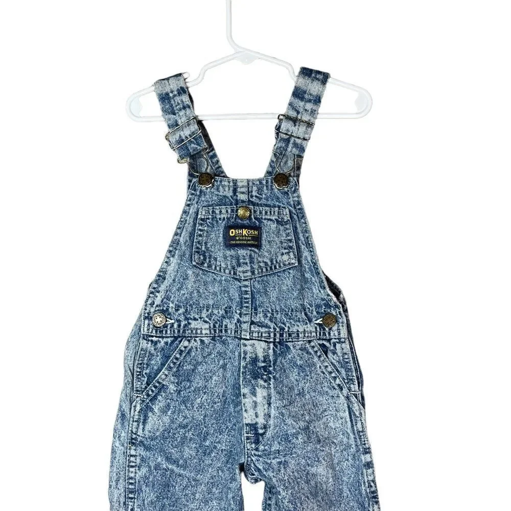 Vintage Oshkosh B’Gosh Acid Wash Jean Overalls‎